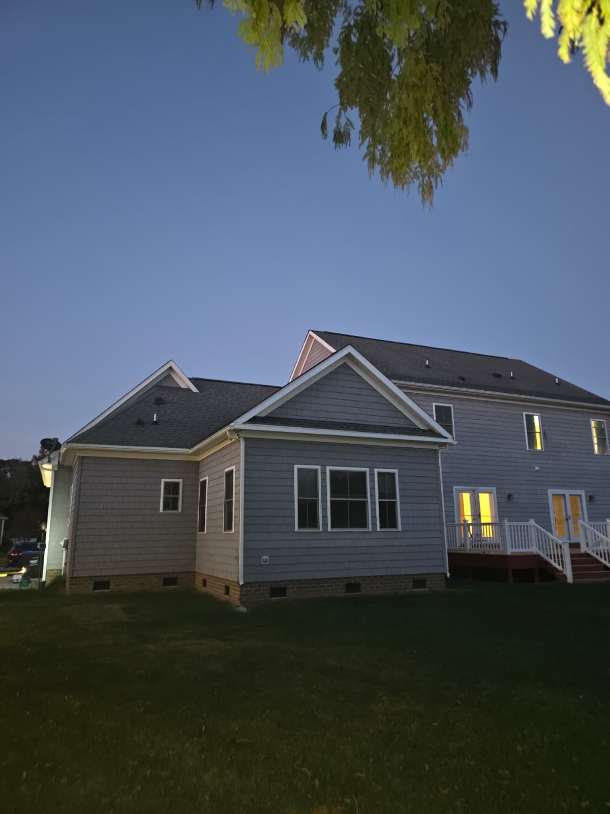 Roof shingles close-up